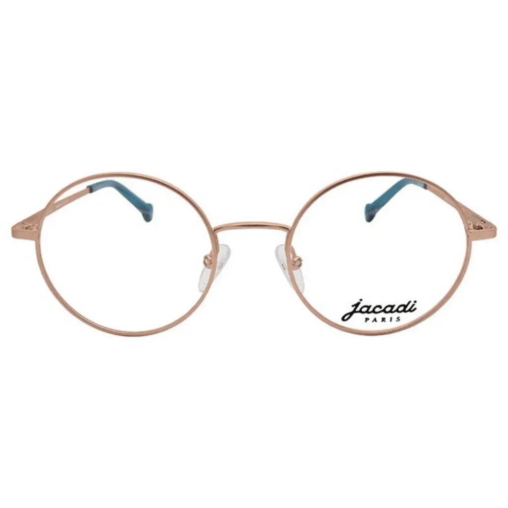 Runde Jacadi Kinderbrille, goldener Rahmen, Jacadi Paris.