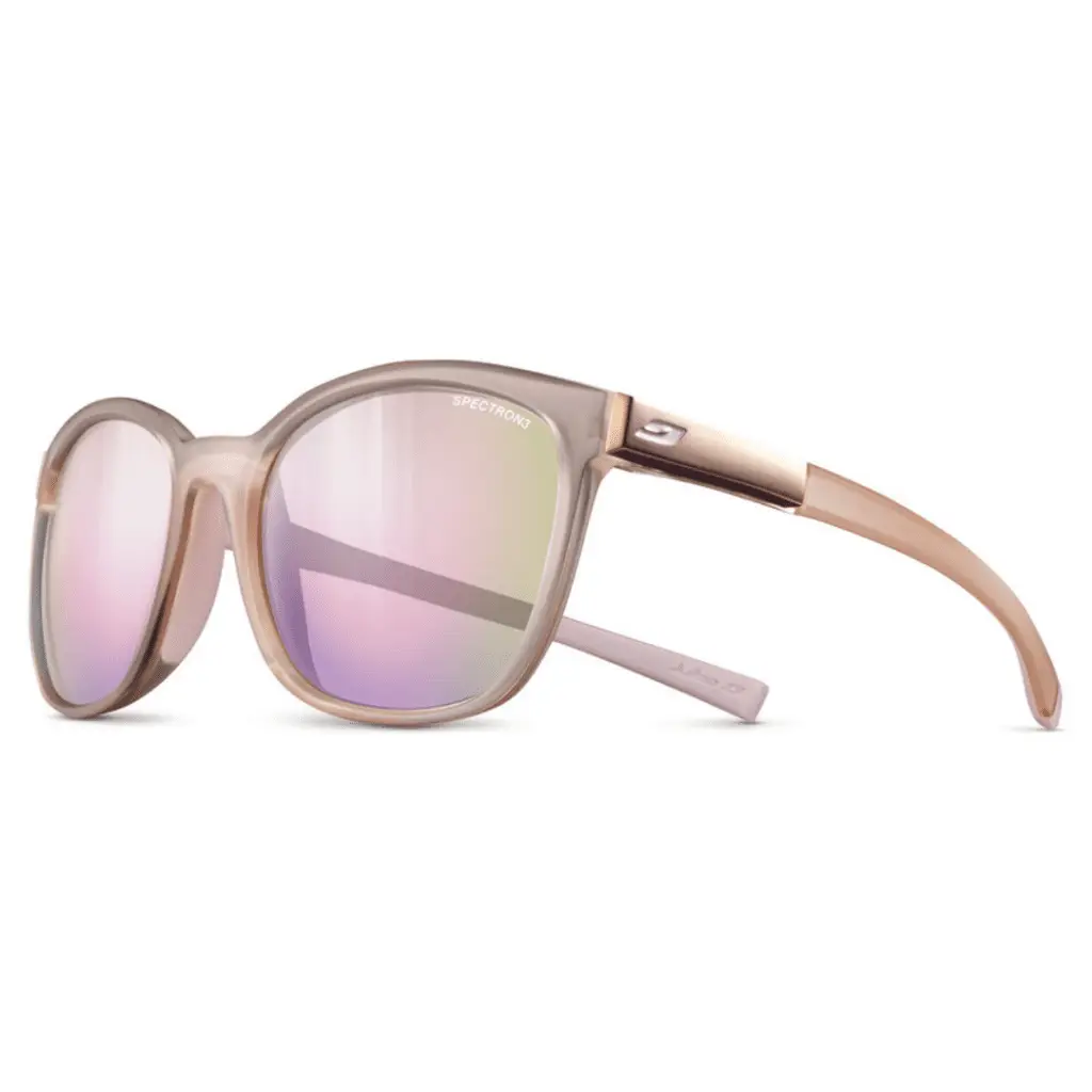 Designer-Sonnenbrille Spark von Julbo in Rosétönen.