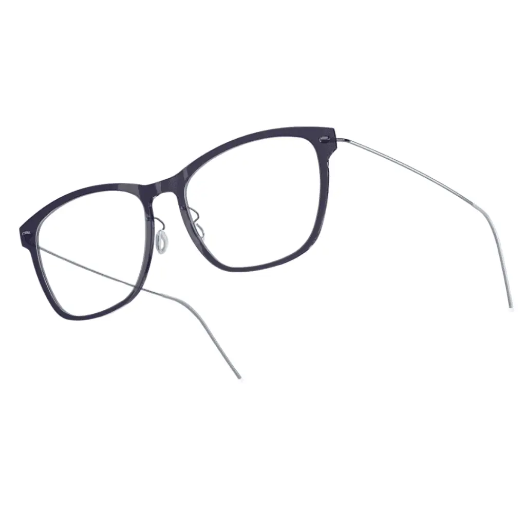 Schwarze, moderne Korrekturbrille von Lindberg